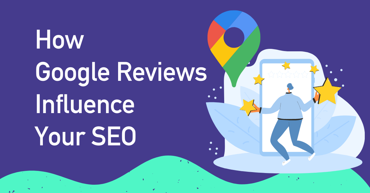 graphic of google reviews and SEO